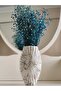 Handmade Oyster Concrete Vase with Nordic Style Marble Effect - 5