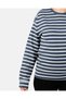 Long Sleeve Striped Thin Women's Sweatshirt - 6