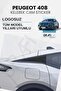 Peugeot 408 Compatible Butterfly Glass Sticker Set - Without Logo Compatible with All Model Years