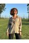 Oversize Single Pocket Modal Women's Shirt - 2