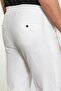 Striped Super Slim Fit Elastic Waist Drawstring Seersucker Men's Trousers Ecru - 38245.24Y - 4