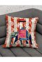 Brick Color Ethnic Indian Elephant Pattern Digital Printed 4-Piece Seat Pillow Throw Pillow Cover Set - 2