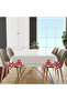 Small Hearts Patterned Digital Printed Tablecloth