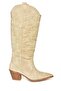 T 267765202   Beige Suede Cowboy Model Women's Boots - 7