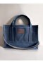 Totebag Indigo Blue Waxed Canvas Bag - Original Size