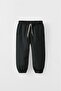 Cotton Jogger 3-Thread Sweatpants Mnk0645 Black