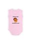 Minnak Came to the King's Foot Printed Baby Bodysuit with Snap Fasteners Open Pink
