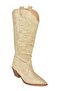 T 267765202   Beige Suede Cowboy Model Women's Boots - 8
