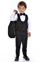 Boy's Groom's Suit with Jacket and Vest Black - 2