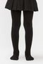 Girl's Opaque Pantyhose Mnk0473 Black