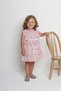 Fruit Printed Cotton Terikoton Sleeve Fisto Detail Girl's Summer Dress Mnk0406 Red - 4
