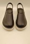 Sabo Black Leather Slippers - 6