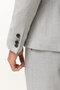 Duz Slim Fit Swallow Collar Double Breasted Men's Suit Light Gray - 40841.22Y - 6