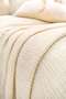 Hb&Victory 100% Cotton 4 Layer Muslin Bedspread Ivory Color Double Size 240X230 Cm. - 3