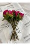 Artificial 1st quality 15 bud rose bouquet (Fuchsia) - 2