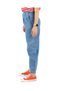 High Waist Pleated Balloon Women's Denim Pants - 3