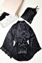 Kimono Satin Nightgown Dressing Gown Pajamas Set Shorts Set 8 Pieces Bridal Set