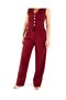Geometric Buttoned Women's Vest Pants Set - 6