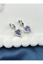Gold & Silver Ocean Heart Steel Earrings - 8