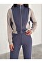 WOMEN'S TREND TRACKSUIT SET, STAND COLLAR, ZIPPERED, WIDE-LEG, SIDE-STRIPED, AYSHO MODEL - 7