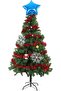 1 piece 1.7 meter thick red new year tassel ornament tinsel garland, ornament t77 - 5