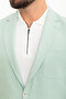 Straight Slim Fit Pocket Mono Collar Men's Jacket Mint Green - 40294.23Y - 2