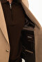 Straight Slim Fit Mono Collar Linen Men's Jacket Beige - 40302.23Y - 6