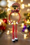 Christmas Cute and Red Crown Accessory with Bow - Dangling Teddy Bear Hat - 4