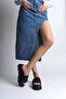 Tello Wedge Heeled Single Strap Women's Slippers - 5