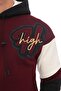 High Embroidered Sweatshirt Oversize-2315 - 5