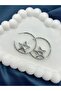 Gold & Silver Steel Star Hoop Earrings - 6