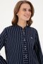Women's Navy Blue Long Sleeve Shirt - 2