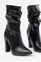 Vrt-4815 Black High Thick Heeled Gusseted Zippered Women's Boots - 3