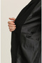معطف أسود بغطاء للرأس - 711930 -01 - 5