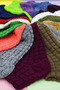 6 Pairs Women's Winter Reverse Towel Embossed Mixed Color Slippers Socks - 3