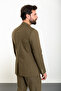 Straight Slim Fit Mono Collar Men's Suit Khaki - 45306.24Y - 5