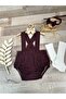 Handmade 1 Year Old Photography Outfit Baby Boy Romper Bow Tie Socks Set - 5