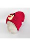 Hand Knitted Deer on Red Knitwear Beret