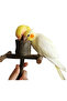 Natural Wood Play Stand - with Feeding Cover, for Budgie and Parrot - 6