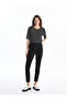 Slim Fit Women's Ribbed Jean Pants (W5) - 5