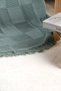 Dama Knitted Fringed Knitwear Tv Blanket 130X170 Gray - 5