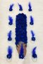 Cobalt Blue Bridesmaid Bracelet 5 Pieces, Bridesmaid Crown (Plastic) 5 Pieces, Bachelorette Party, 10 Piece Set