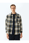 Long Sleeve Cotton Blend Pocket Detailed Plaid Lumberjack Shirt - 3