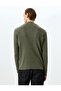 Knitwear Sweater with High Collar and Zipper Detail, Wool Blend - 4