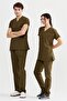 Ultralycra Basic - Lycra Doctor Nurse Uniform Set Scrubs Uniform Surgical Suit (Unisex), Khaki - 2
