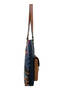 Women's Vegan Leather Yellow Shoulder Bag - Blooming Dog Design - 3