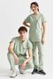 Ultralycra Basic - Lycra Doctor Nurse Uniform Set Scrubs Uniform Surgical Suit (Unisex), Water Ye - 7