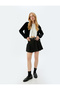 Velvet Sweatshirt with Pockets and Hooded Zipper