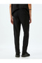 Basic Lace-Up Waist Cotton Blended Zippered Pocket Detailed Sports Sweatpants - 4