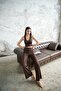 Wide Leg High Waist Belt Detailed Trousers - 8